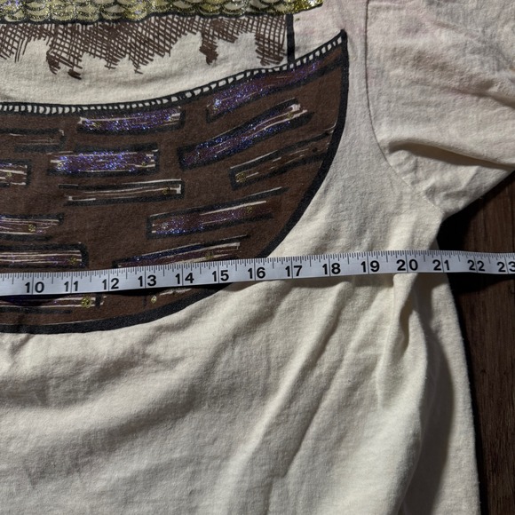 Vintage 90s Hand painted Noahs Ark Animals Graphic T Shirt XL‎ USA Made - Picture 6 of 7